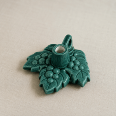 Подсвечник Лист зеленый