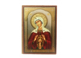 Икона Божией Матери Помощница в родах 6х8 см